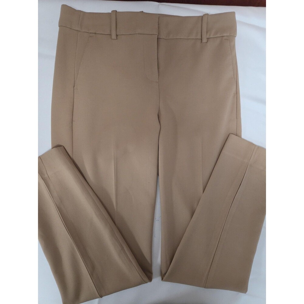 J.Crew Pants Womens 6 Tall Beige Cameron Twill Slim Tapered Dress Work Office